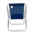 Kit 6 Cadeiras de Praia Alta Alumínio Azul Escuro 110kg Mor - Imagem 5