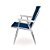 Kit 6 Cadeiras de Praia Alta Alumínio Azul Escuro 110kg Mor - Imagem 6