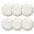 Kit 6 Pratos 28 cm Rasos Porcelana Mesa Jantar Tramontina - Imagem 1