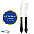 Kit 120 Talher Garfo Faca Carne C/ Serra Buffet Restaurante - Imagem 3