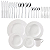 Kit Aparelho Jantar Porcelana Talheres Garfo Faca Tramontina - Imagem 1