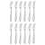 Kit 12 Talheres Garfo Mesa Restaurante Buffet Cozinha Inox - Imagem 1