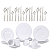 Aparelho de Jantar Porcelana 20 pcs + 16 Talheres Tramontina - Imagem 1