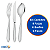 18 Talheres Garfo Faca Serra Colher Sopa Inox Mesa Cozinha - Imagem 3
