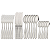 Kit 24 Talheres Faqueiro Garfo Faca Colher Chá Sopa Inox - Imagem 1
