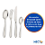 Kit 24 Talheres Faqueiro Garfo Faca Colher Chá Sopa Inox - Imagem 3