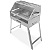 Churrasqueira Aço Inox 430 a Carvão 50X30 Nelore Grill Mec G - Imagem 1