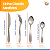 Kit 32 Talheres Faqueiro Garfo Faca Aço Inox Classic Mec G - Imagem 5