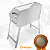 Churrasqueira Inox Galvanizado A Carvão 50x30 Nelore Grill Mec G - Imagem 6