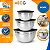 Kit de Tigelas em Aço Inox com Tampa Bowl, Bacia, Vasilha e Cumbuca em 3 Tamanhos Conjunto Saladeira - Imagem 2