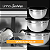Kit de Tigelas em Aço Inox com Tampa Bowl, Bacia, Vasilha e Cumbuca em 3 Tamanhos Conjunto Saladeira - Imagem 3