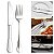 Kit Conjunto Talheres Garfo e Faca 12 Unidades em Inox Resistente Pesado Inox Grosso - Imagem 12