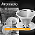 Filtro Coador De Café 101 Aço Inox 304 Com Pegador em Silicone Peneira Aço Reutilizável Mec g - Imagem 3