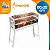 Churrasqueira de Espetinhos Aço Inox 430 Resistente 80x25 Limousin Carvão Grelha - Imagem 1