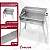 Churrasqueira A Carvão Aço Inox Galvanizado Desmontável Duas Grelhas Mec Angus 65X40 Mec Grill - Imagem 2