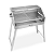 Churrasqueira A Carvão Aço Inox Galvanizado Desmontável Duas Grelhas Mec Angus 65X40 Mec Grill - Imagem 13