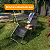 Cadeira Espreguiçadeira Dobrável Reclinável Jardim Camping Piscina 21 Posições 150kg Portátil 120 kg - Imagem 4