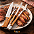 Kit Churrasco Conjunto Trinchante 3 Peças Tramontina Cabo de Madeira Pegador Garfo Faca - Imagem 4