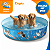 Piscina Para Pets Resistente de Lona Diversos Tamanhos Dobrável Colorida com Desenhos Verão - Imagem 1