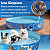 Piscina Para Pets Resistente de Lona Diversos Tamanhos Dobrável Colorida com Desenhos Verão - Imagem 7