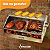 Churrasqueira Aço Inox 304 A Carvão Duas Grelhas Desmontável Durável Mec Angus 65X40 Mec Grill - Imagem 14