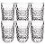 Conjunto de Copo Transparente Diamond 6 Peças de Vidro Resistente 430ml - Imagem 2