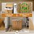 Cesto De Roupa Suja Bambu Grande Com Divisória Tampa Dobrável 60x52x32 MEK - Imagem 4