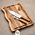 Tábua de Madeira Pesada Churrasco Garfo Faca Cabo de Madeira Tramontina Madeira Natural - Imagem 6
