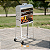 Churrasqueira Para Espetinho Com Rodinhas Em Inox Portátil Mec Grill Gauro - Imagem 2