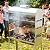 Churrasqueira Para Espetinho Com Rodinhas Em Inox Portátil Mec Grill Gauro - Imagem 4