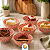Kit de Tigelas de Cerâmica 12 cm Decorado Cumbuca Vasilha 6 Peças Sofisticado Bowl de Cerâmica Arancia - Imagem 7