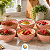 Kit de Tigelas de Cerâmica 12 cm Decorado Cumbuca Vasilha 6 Peças Sofisticado Bowl de Cerâmica Arancia - Imagem 10