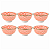 Kit de Tigelas de Cerâmica 12 cm Decorado Cumbuca Vasilha 6 Peças Sofisticado Bowl de Cerâmica Arancia - Imagem 4