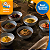 Kit de Tigelas de Cerâmica 12 cm Decorado Cumbuca Vasilha 6 Peças Sofisticado Bowl de Cerâmica Cerulean - Imagem 1