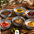 Kit de Tigelas de Cerâmica 14 cm Decorado Cumbuca Vasilha 6 Peças Sofisticado Bowl de Cerâmica Cerulean - Imagem 3