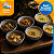 Kit de Tigelas de Cerâmica 14 cm Decorado Cumbuca Vasilha 6 Peças Sofisticado Bowl de Cerâmica Cerulean - Imagem 1