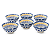 Kit de Tigelas de Cerâmica 12 cm Decorado Cumbuca Vasilha 6 Peças Sofisticado Bowl de Cerâmica Floralia - Imagem 5