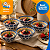 Kit de Tigelas de Cerâmica 12 cm Decorado Cumbuca Vasilha 6 Peças Sofisticado Bowl de Cerâmica Floralia - Imagem 1