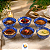 Kit de Tigelas de Cerâmica 12 cm Decorado Cumbuca Vasilha 6 Peças Sofisticado Bowl de Cerâmica Folia - Imagem 9