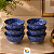 Kit de Tigelas de Cerâmica 12 cm Decorado Cumbuca Vasilha 6 Peças Sofisticado Bowl de Cerâmica Folia - Imagem 3