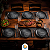 Kit 6 e 12 Prato Raso Para Churrasco em Porcelana Preto Tramontina - Imagem 6