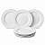 Kit 6 Pratos de Sobremesa Tramontina Linha Leonora Branco em Porcelana - Imagem 9