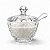 Açucareiro de Vidro Delicado com Colher de Acrílico Mesa Posta Cristal 210ml - Imagem 10