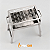 Churrasqueira de Espetinhos Aço Inox 430 Resistente 40x25 Limousin Carvão Grelha - Imagem 4
