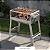 Churrasqueira de Espetinhos Aço Inox 430 Resistente 40x25 Limousin Carvão Grelha - Imagem 2