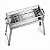 Churrasqueira de Espetinhos Aço Inox 430 Resistente 60x25 Limousin Carvão Grelha - Imagem 3