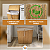 Cesto De Roupa Suja Bambu Grande Com Divisória Tampa Dobrável 60x38x30 MEK - Imagem 3