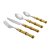 Faqueiro de Aço Inox 24 peças Bambu Natural Luxo - Imagem 1