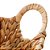 CESTA DE FIBRA NATURAL C/ALCA DE METAL REVESTIDA EM FIBRA 27x8cm - Imagem 5