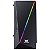 Gabinete Gamer VX Gaming Pyxis Com Janela Acrílica Com Dobradiça Preto Frontal Com Fita LED RGB - Imagem 2